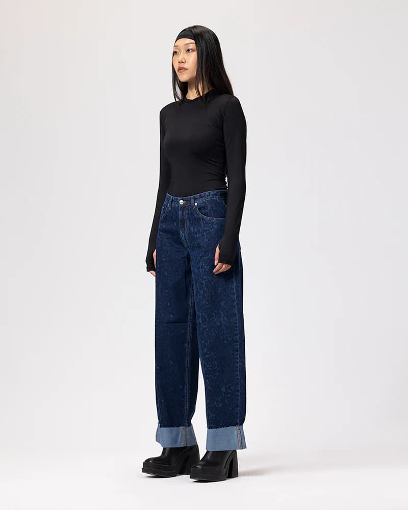 Fold Up Leopard Pants