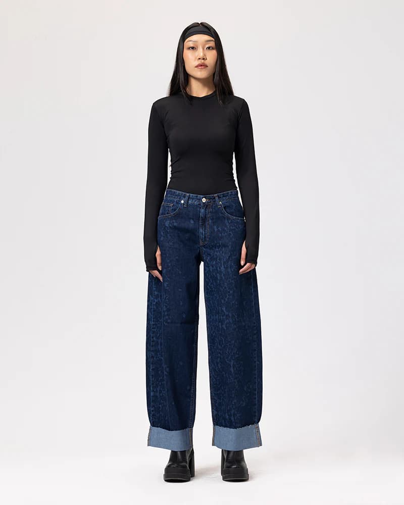Fold Up Leopard Pants