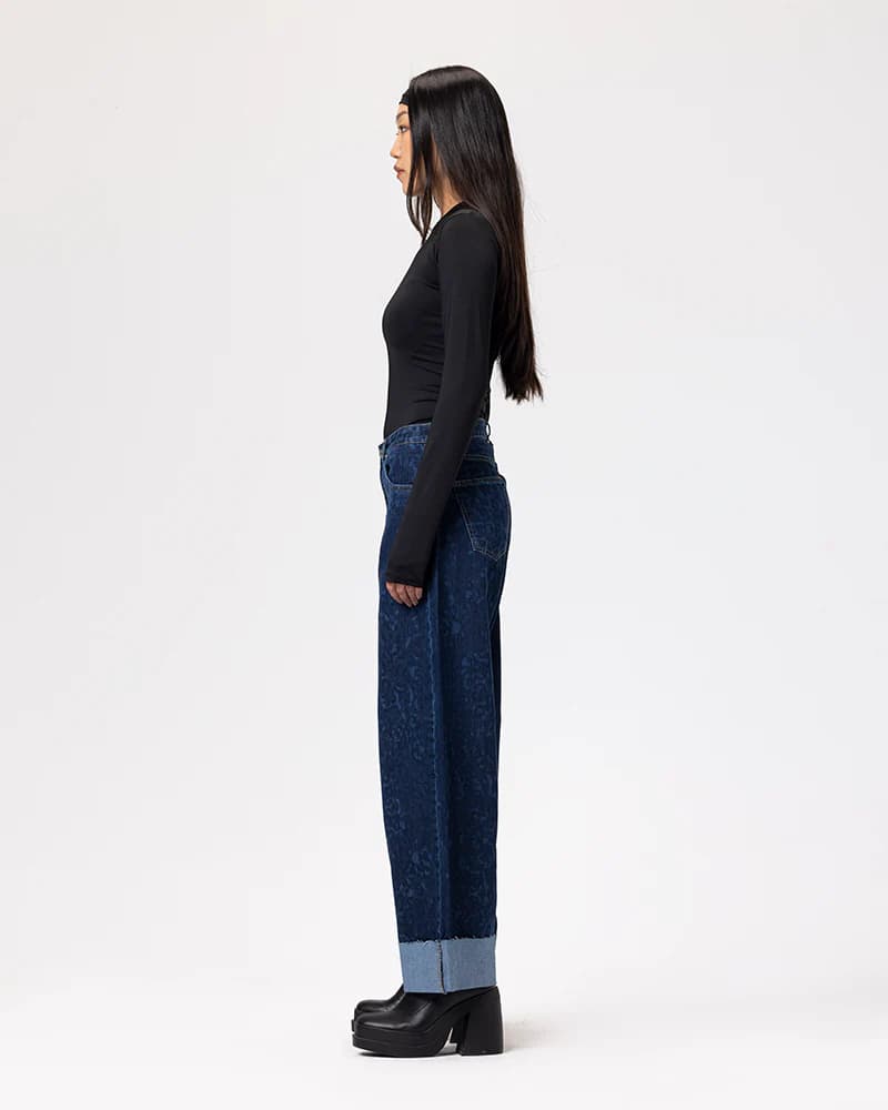 Fold Up Leopard Pants