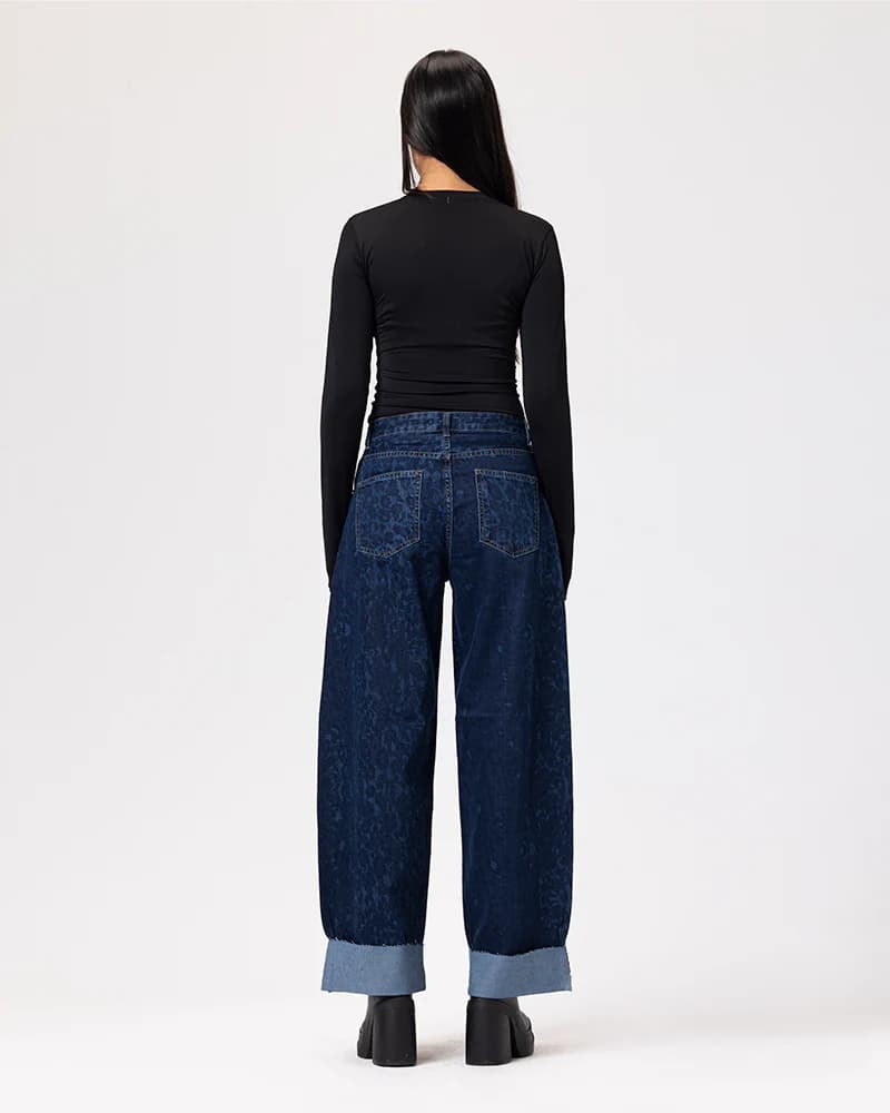 Fold Up Leopard Pants