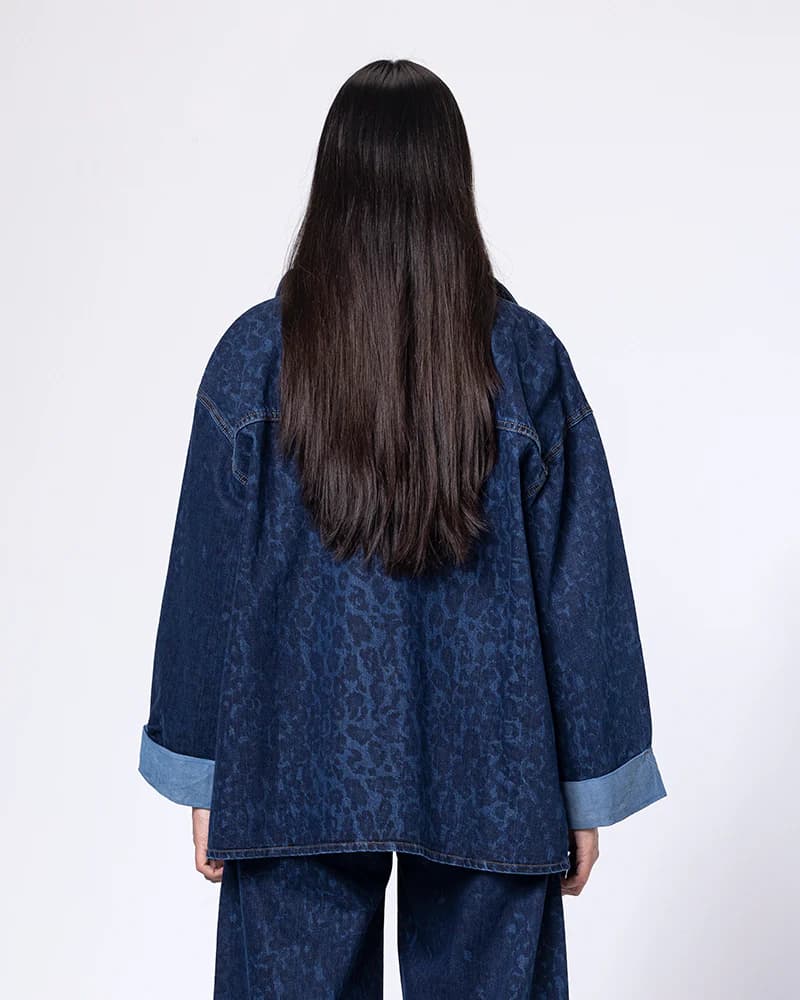 Leopard Denim Jacket