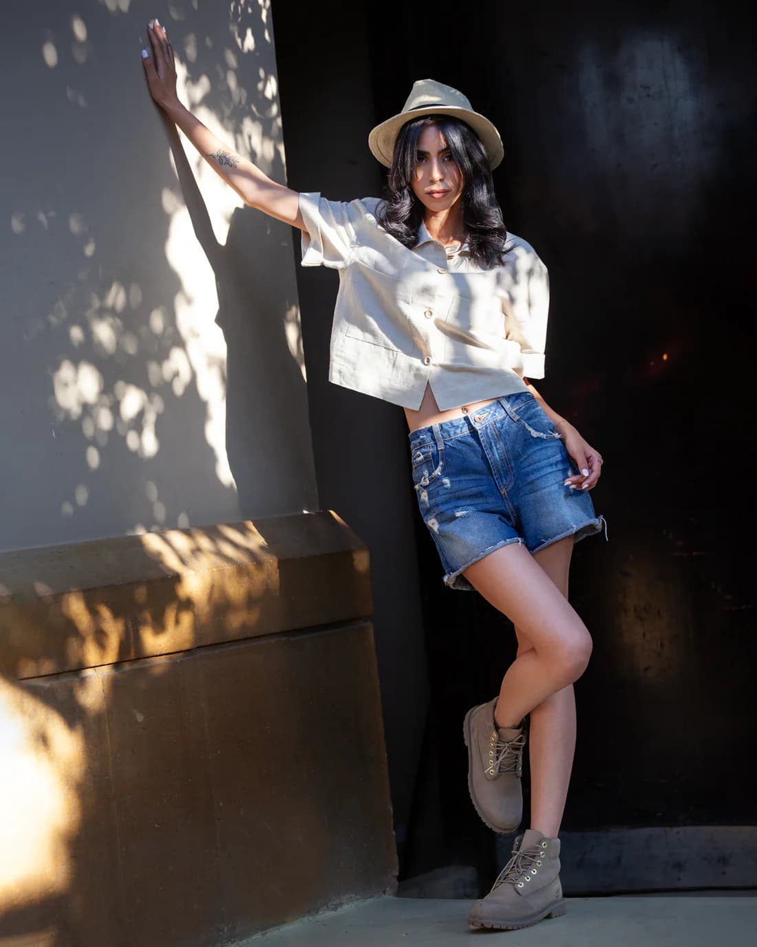 BEIGE LINEN SHIRT