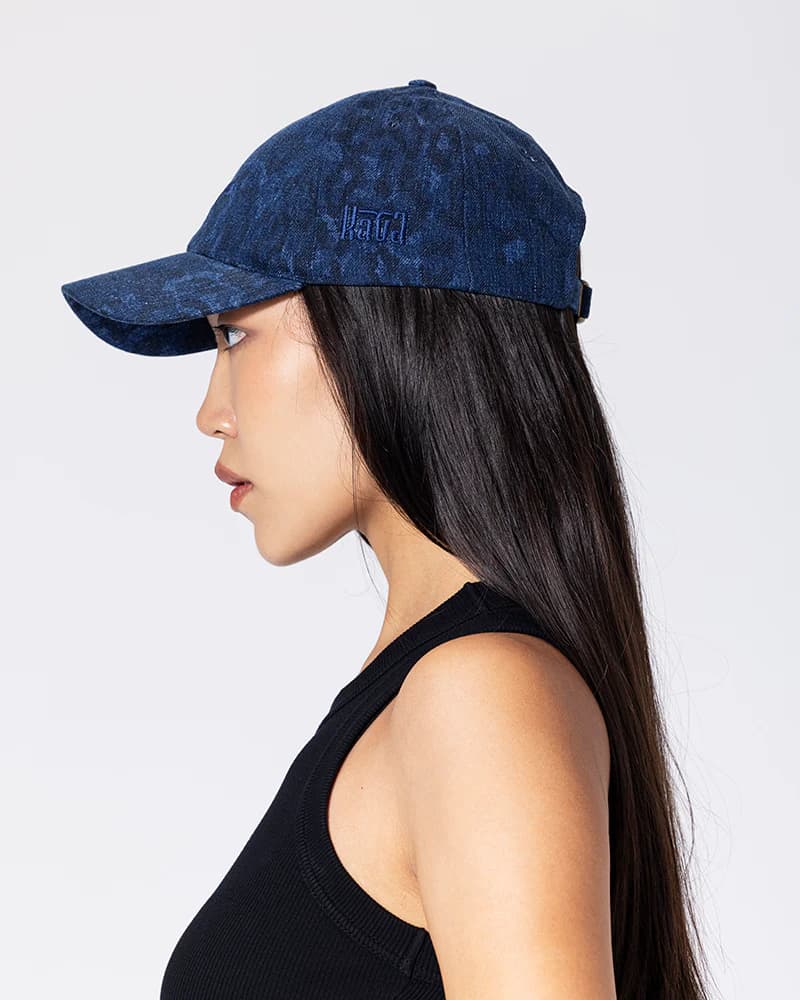 Royal-Blue Leopard Cap