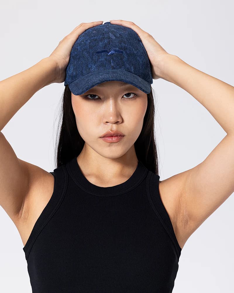 Royal-Blue Leopard Cap
