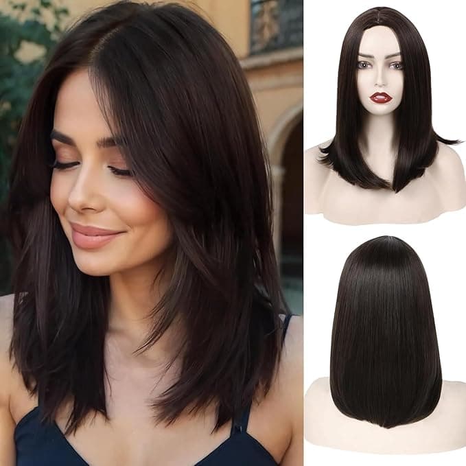 Barakah Short Elegant Wig, Made of Fiber, Daily Looks