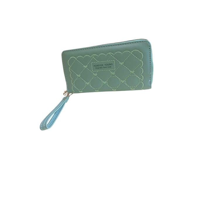Very Elegant And Chic Womens Leather Wallet With 2 Zippers