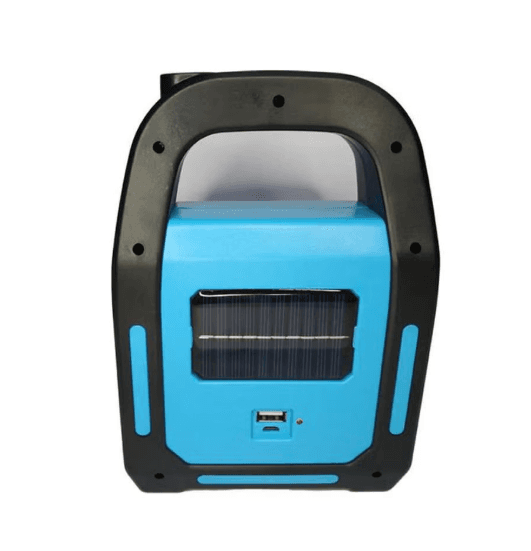 Camping Picnic Solar Charging Flashlight Blue 20X6.8X14.4cm