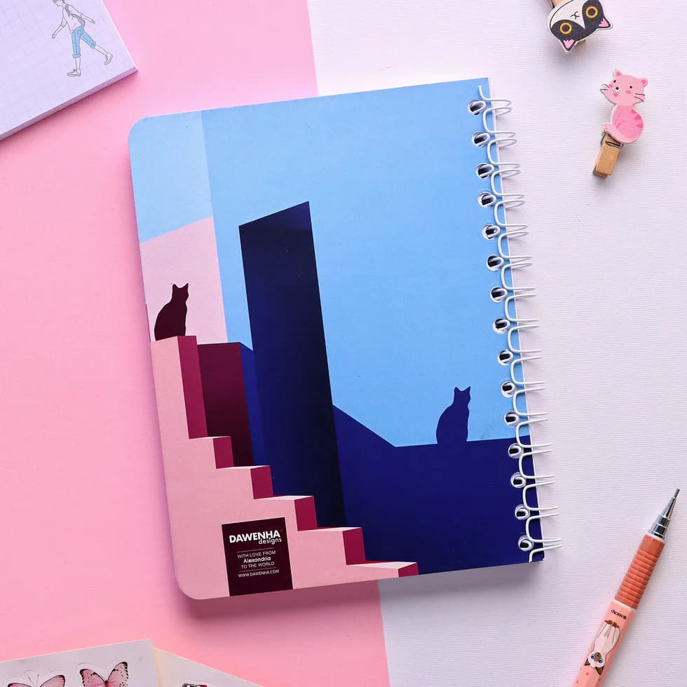 Cat Shadow SafeZone Notebook Wired/HardCover