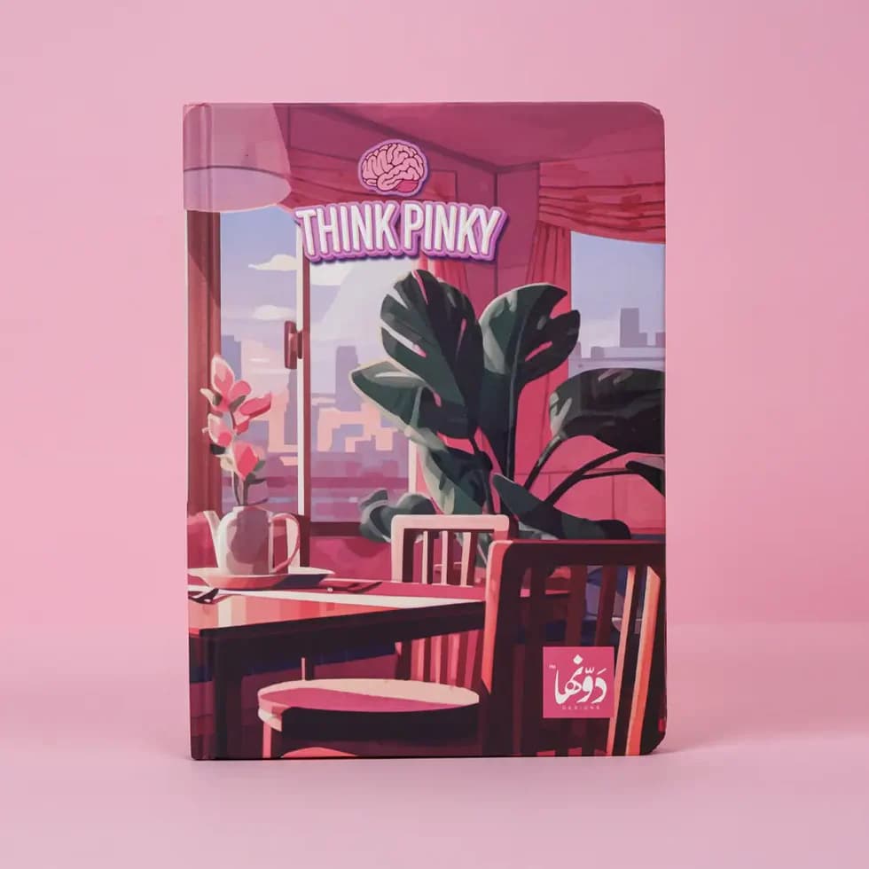 Pinky Cafe Vibes Safezone Notebook Wired/Hardvover