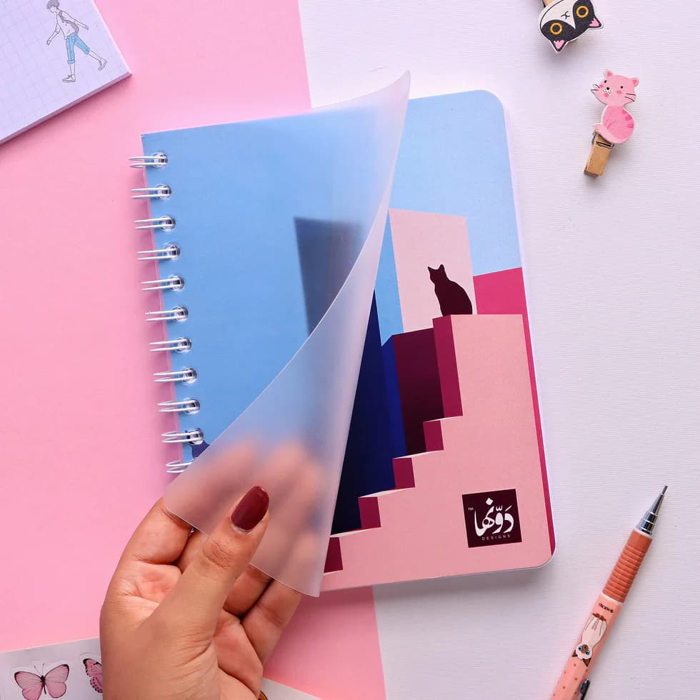 Cat Shadow SafeZone Notebook Wired/HardCover