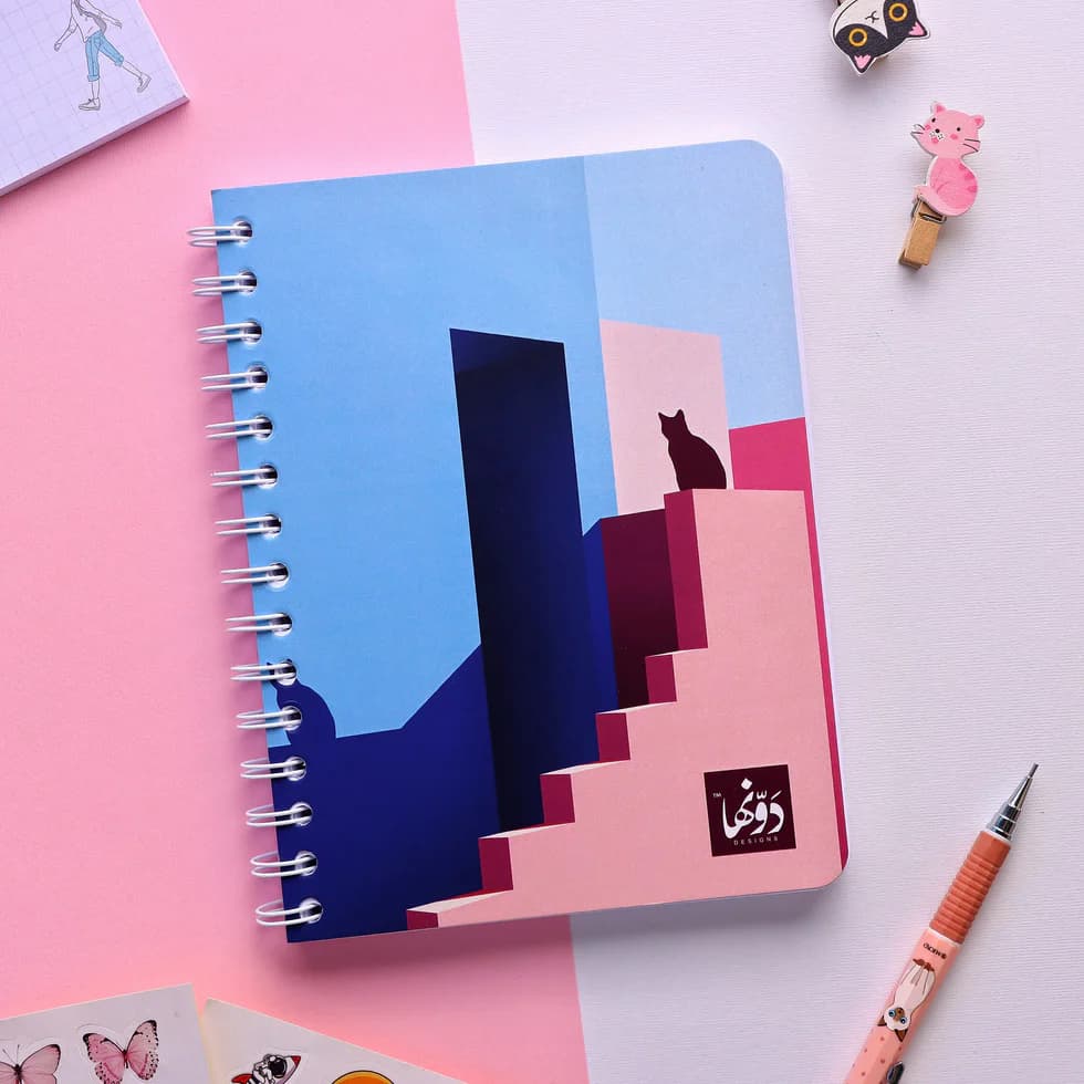Cat Shadow SafeZone Notebook Wired/HardCover