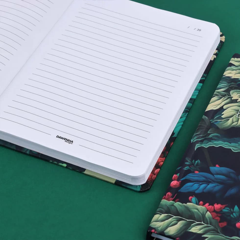 Botanical Green Safezone Notebook Wired/HardCover