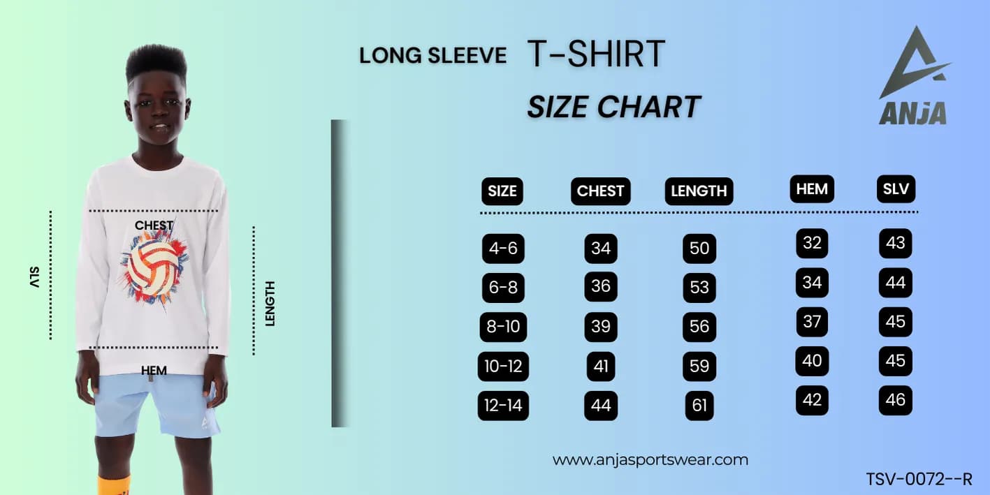 Boys White Volleyball Long-Sleeve T-shirt Breathable, Comfortable Design