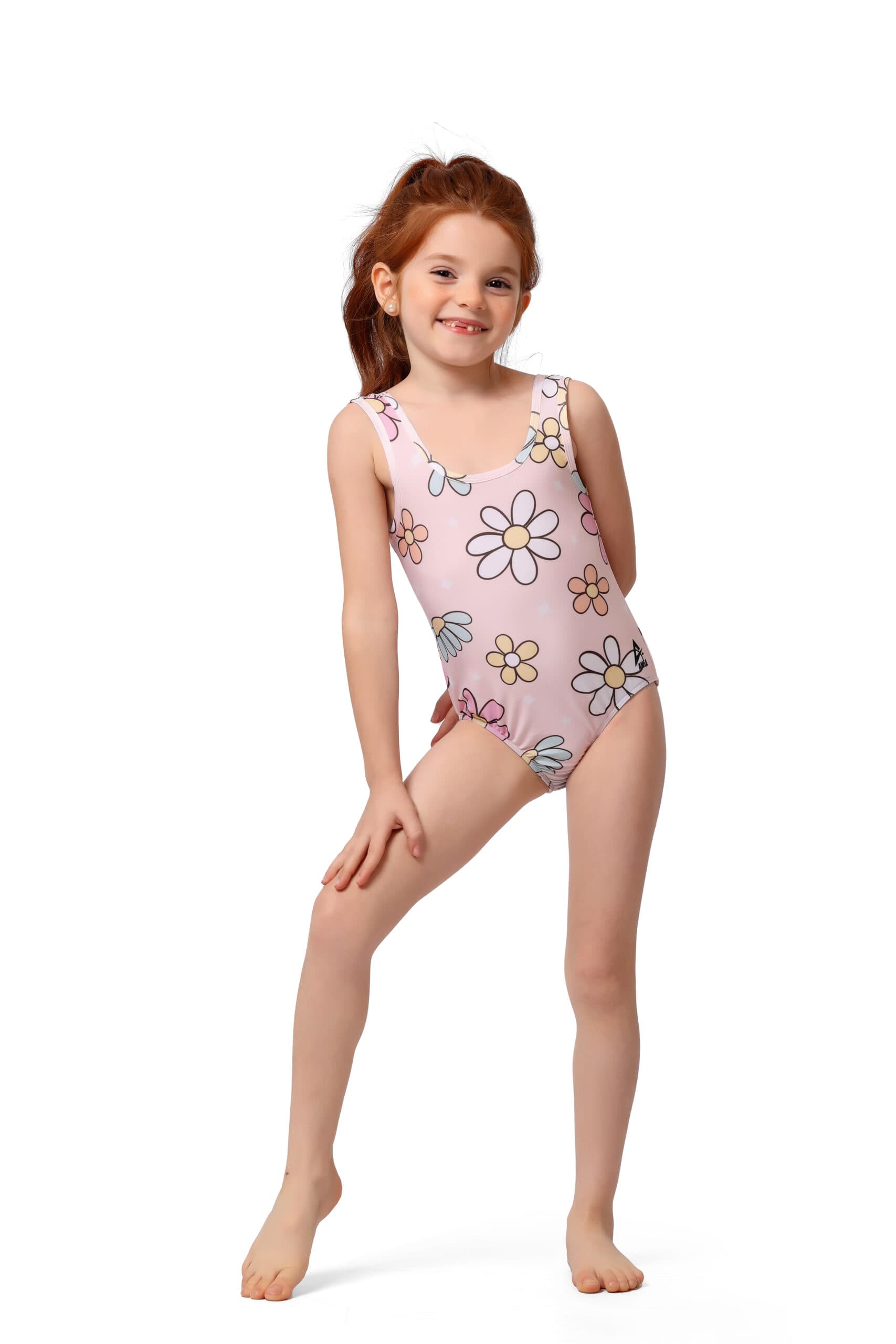 Pink Floral One-Piece Swimwear 0222-GR