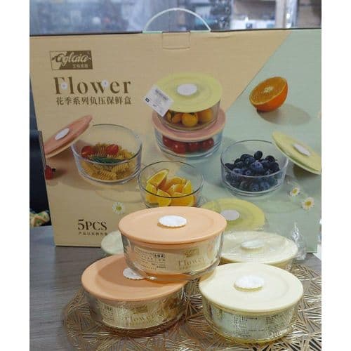 Rounded Pyrex Tile Set Durable and Stylish Food Storage Solution