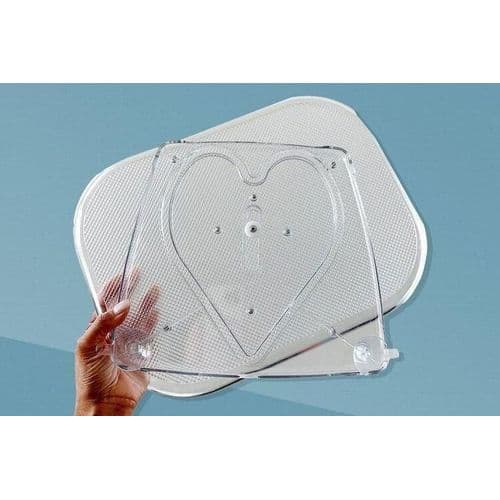 Acrylic Heart-Shaped Rotating Display Stand