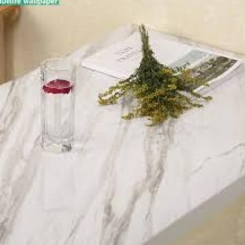 3DSelf-adhesive Wallpaper - One Piece - Marble White