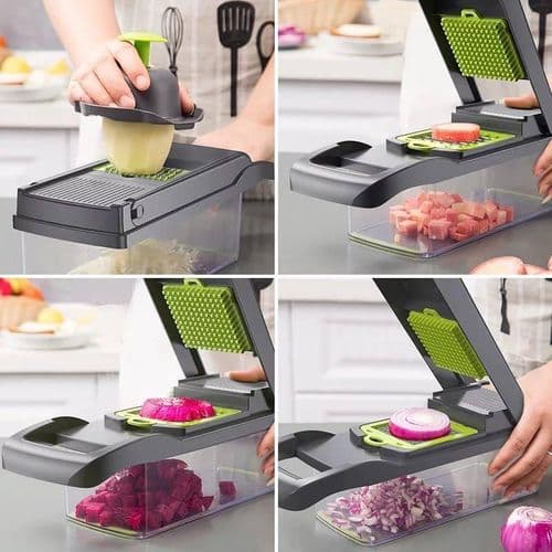 The Mighty Vegetable Cutter Nicer Dicer 16 Pieces