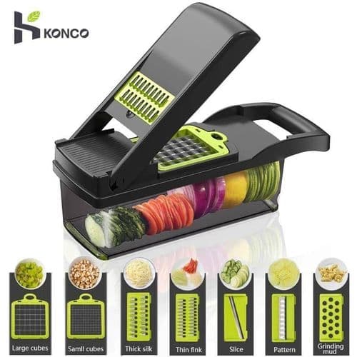 The Mighty Vegetable Cutter Nicer Dicer 16 Pieces