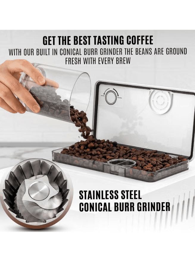 صانعة القهوة الأوتوماتيكية ECO من ألمانيا مع نظام LatteCrema لصنع القهوة، تصنع ا