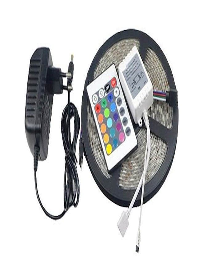 300-Led Waterproof Strip Light With Remote Control And Power Adapter Multicolour