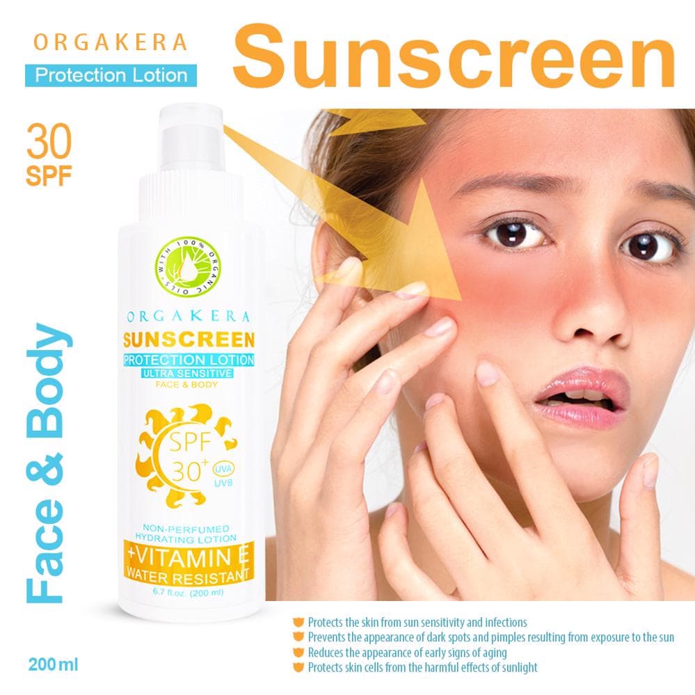 Orgakera Sunscreen Protection Lotion 30SPF