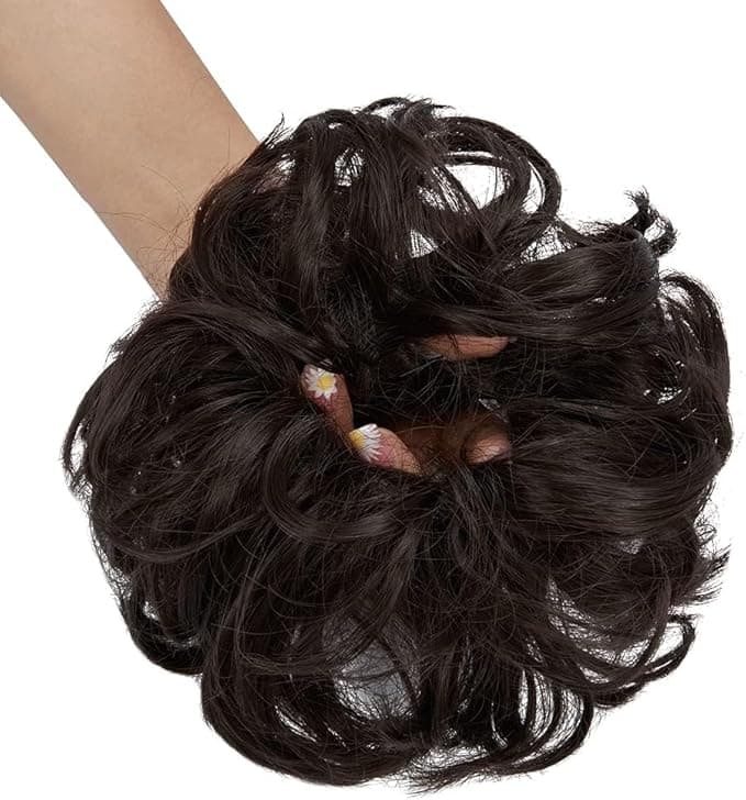 1 Piece Scrunchie Hair Extension Curly Wavy Scrunchies Scrunchies for Natural Lo