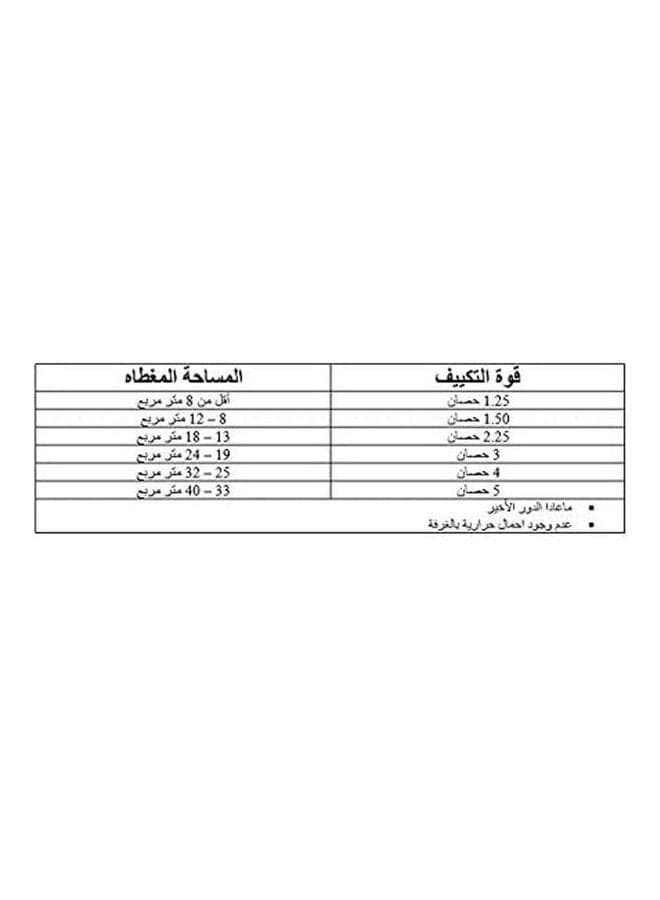 مكيف هواء يونيون اير ميجافاي بارد فقط 1.5 حصان بلازما ديجيتال 1140 واط MEGO012CR