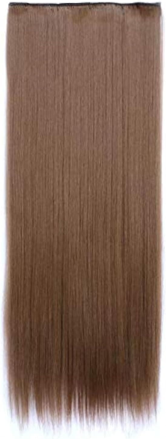 Brown long straight hair wig for women