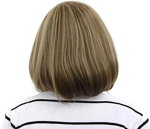 Short Wigs for Women Fluffy Pale Blonde Wigs Heat Resistant Synthetic Wigs Fashi