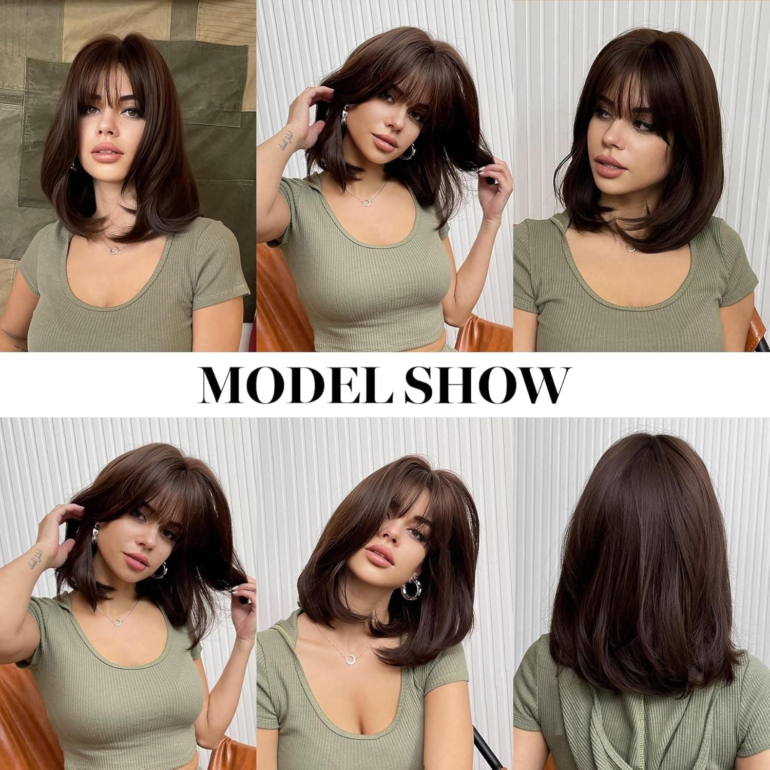Carriere Wig, Fiber Wig, Daily Looks, Solves Hair Problems, Changes Your Look, C