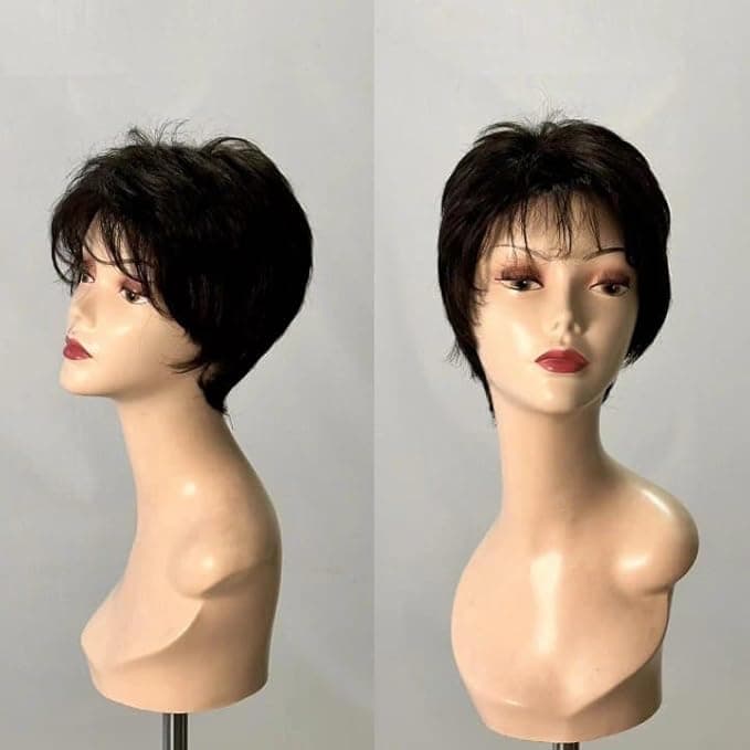 Short synthetic wig for women, daily wear, hair loss solution, change your look.