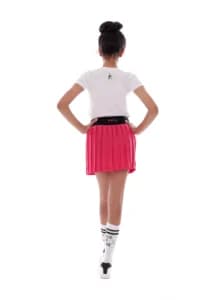 Girls Pink Tennis Skirt Comfortable, Pleated Design