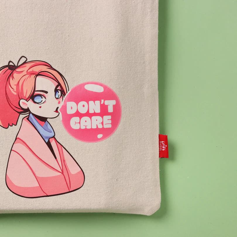 Tote Bag Dont Care Large Size