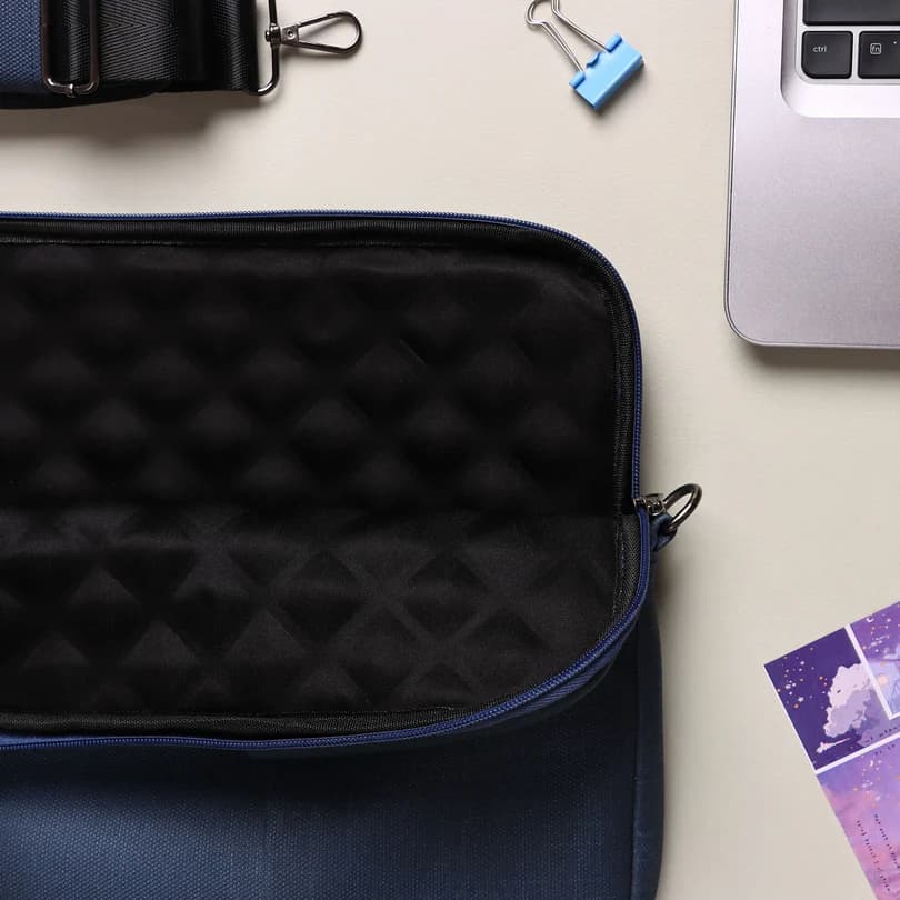 Shoulder Laptop Sleeve Navy Blue
