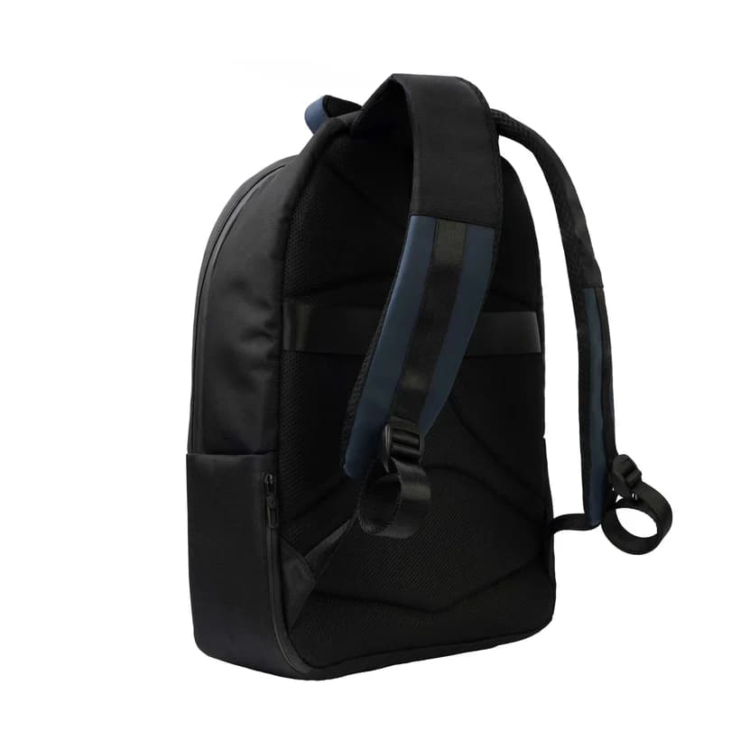 Leather Backpack Navy blue
