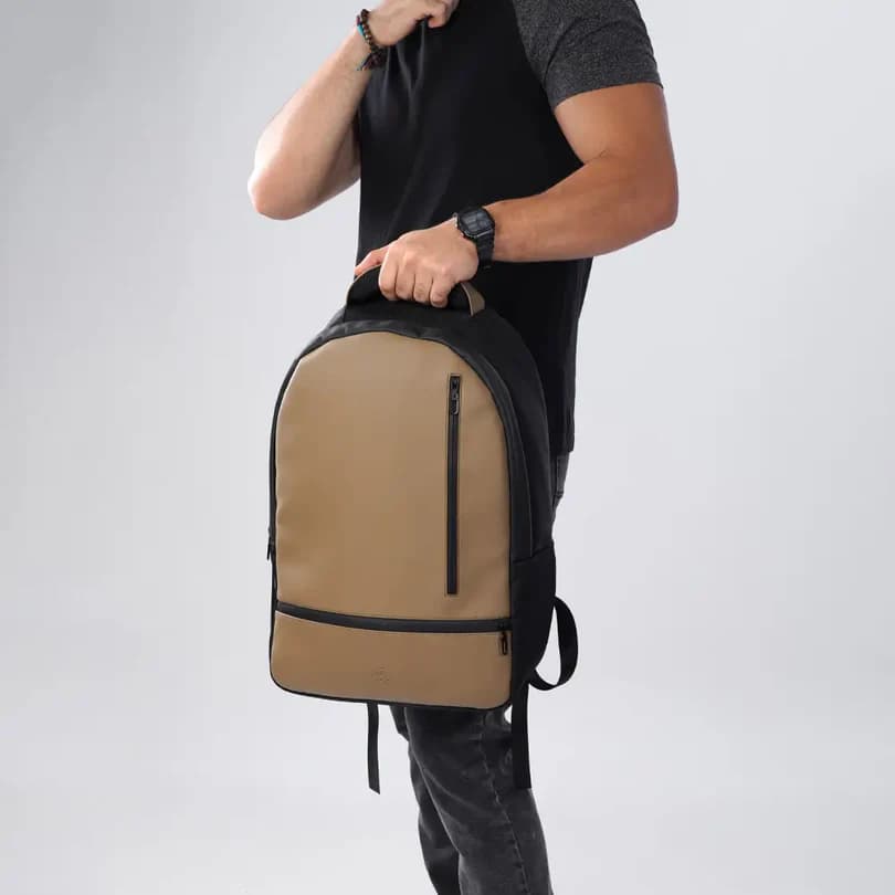 Leather Backpack Brown