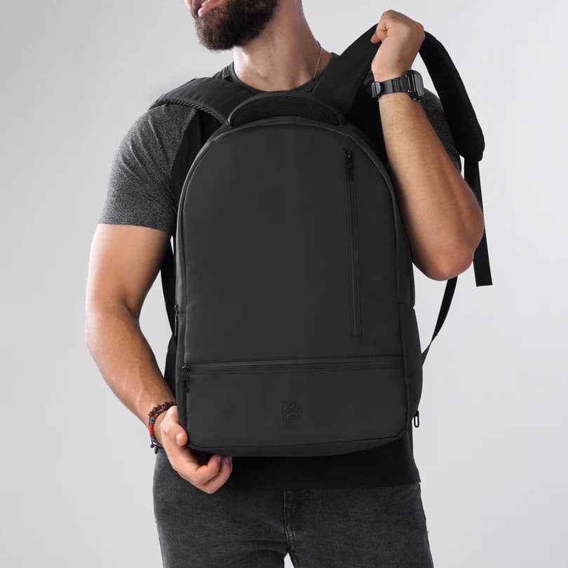 Leather Backpack Black