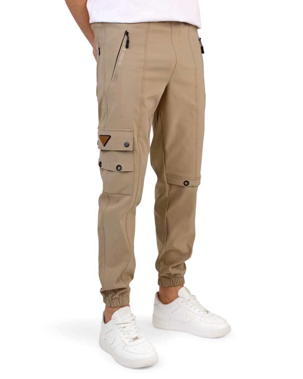 Youthful soft summer pants with cargo pocket