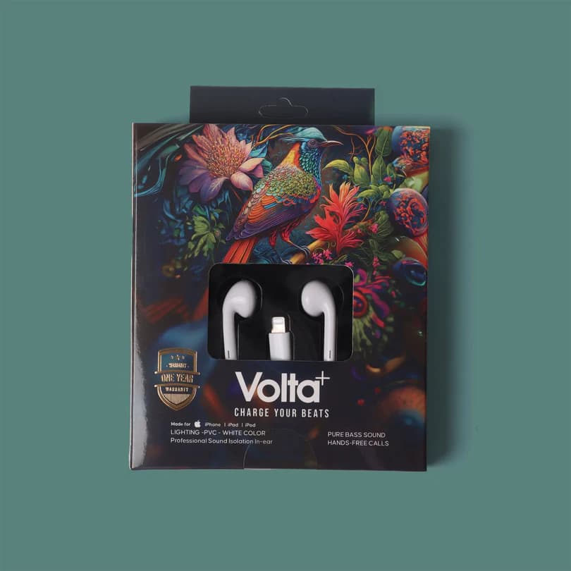 سماعات Volta Harmony مع ميكروفون IPhone Lightning