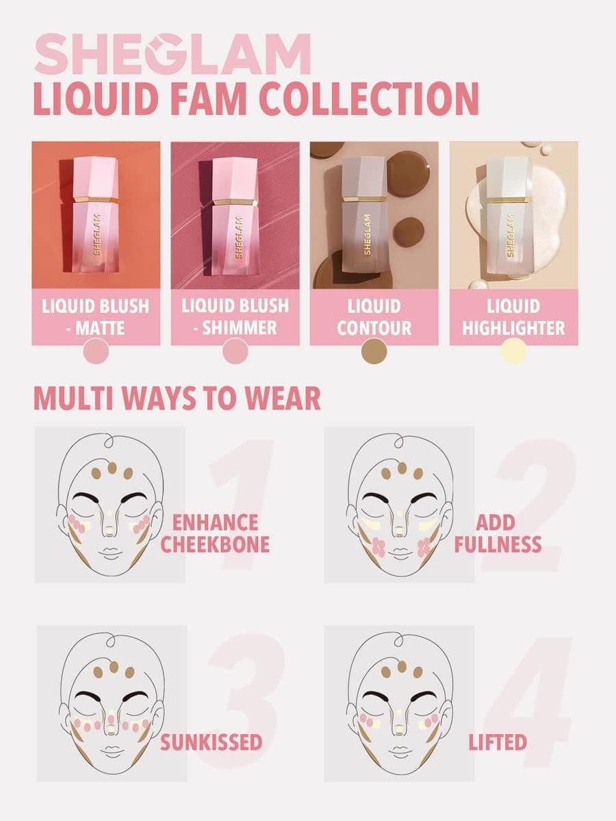 Sheglam Glow Bloom Liquid Highlighter Bellini Brunch 5.2ml