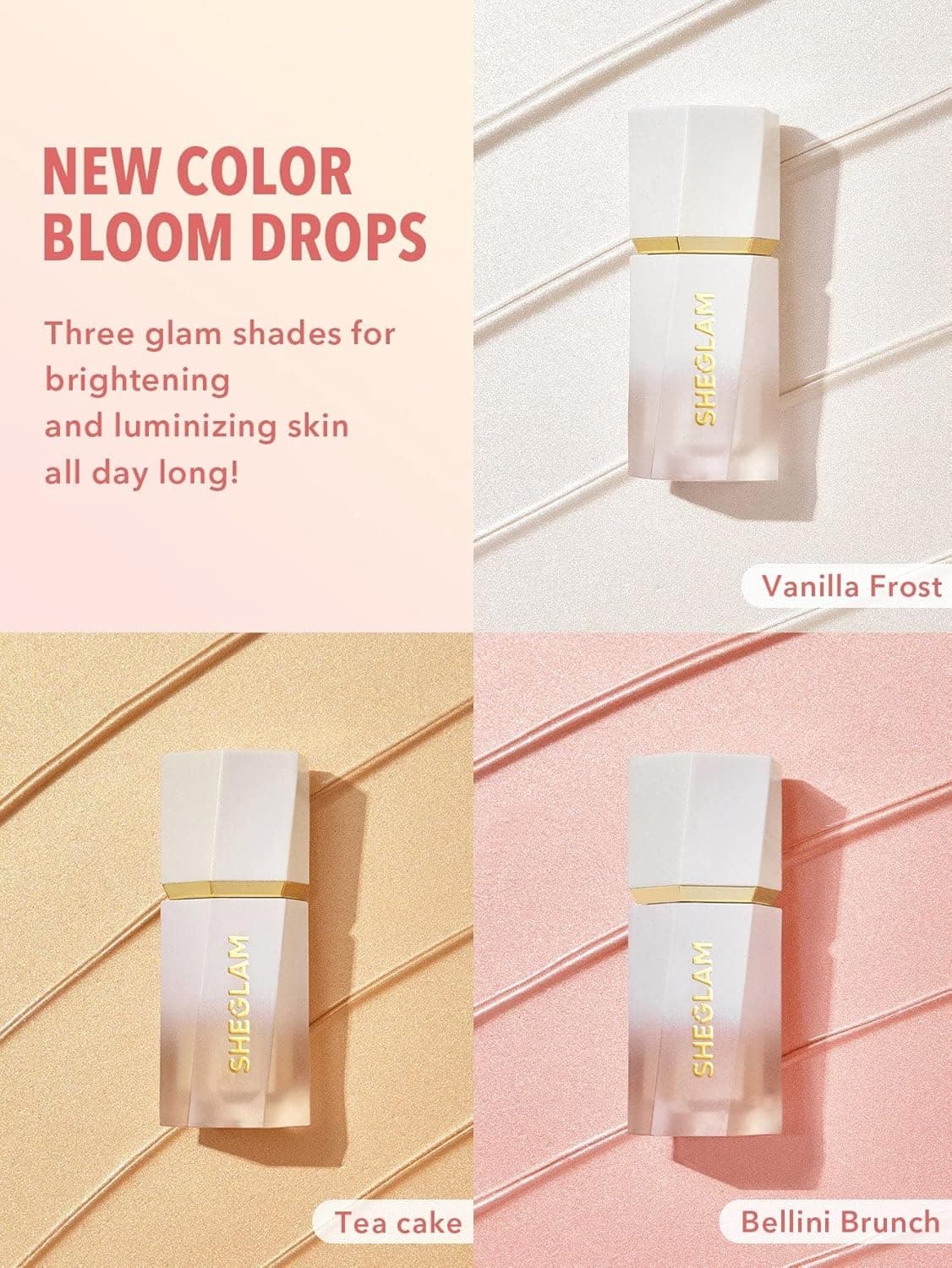 Sheglam Glow Bloom Liquid Highlighter Bellini Brunch 5.2ml