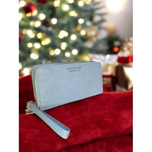 Elegant Womens Handbag for Money and Card Organizers in Grey