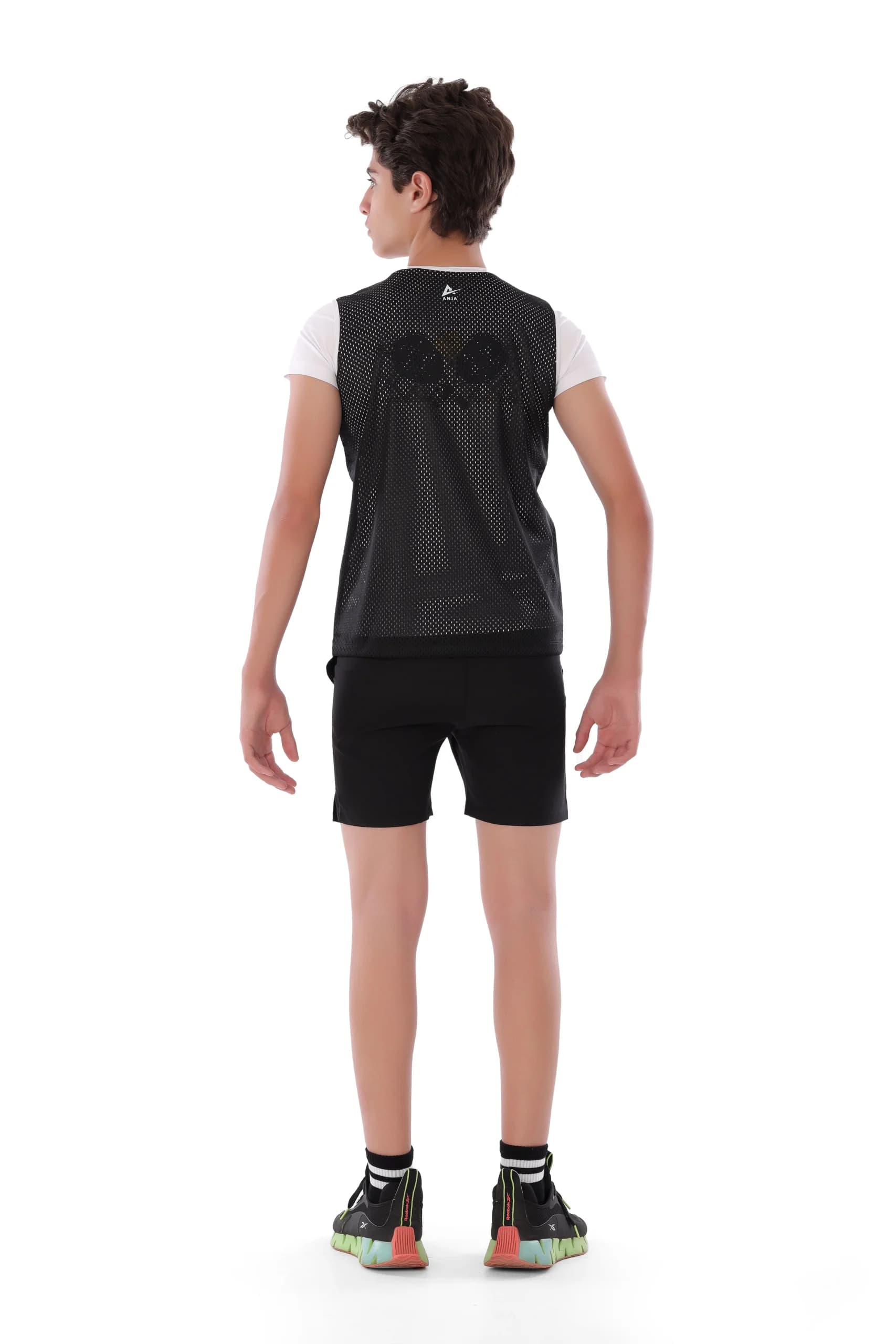 Boys Black Training Vest Versatile Sportswear