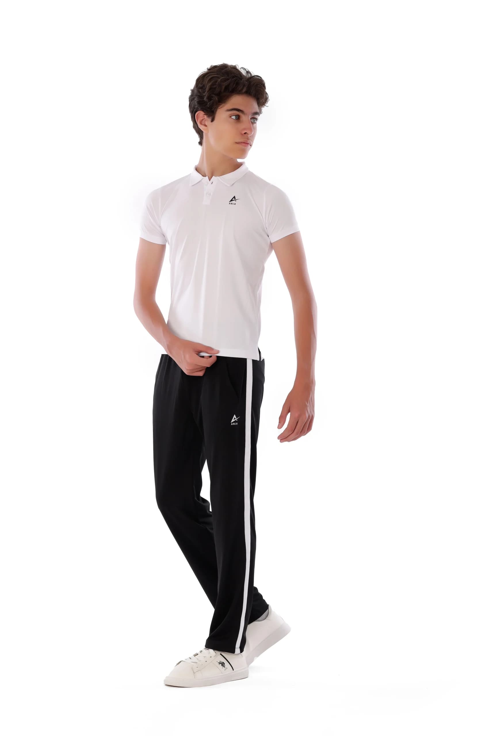 Boys White Polo Shirt Comfortable, Breathable Design