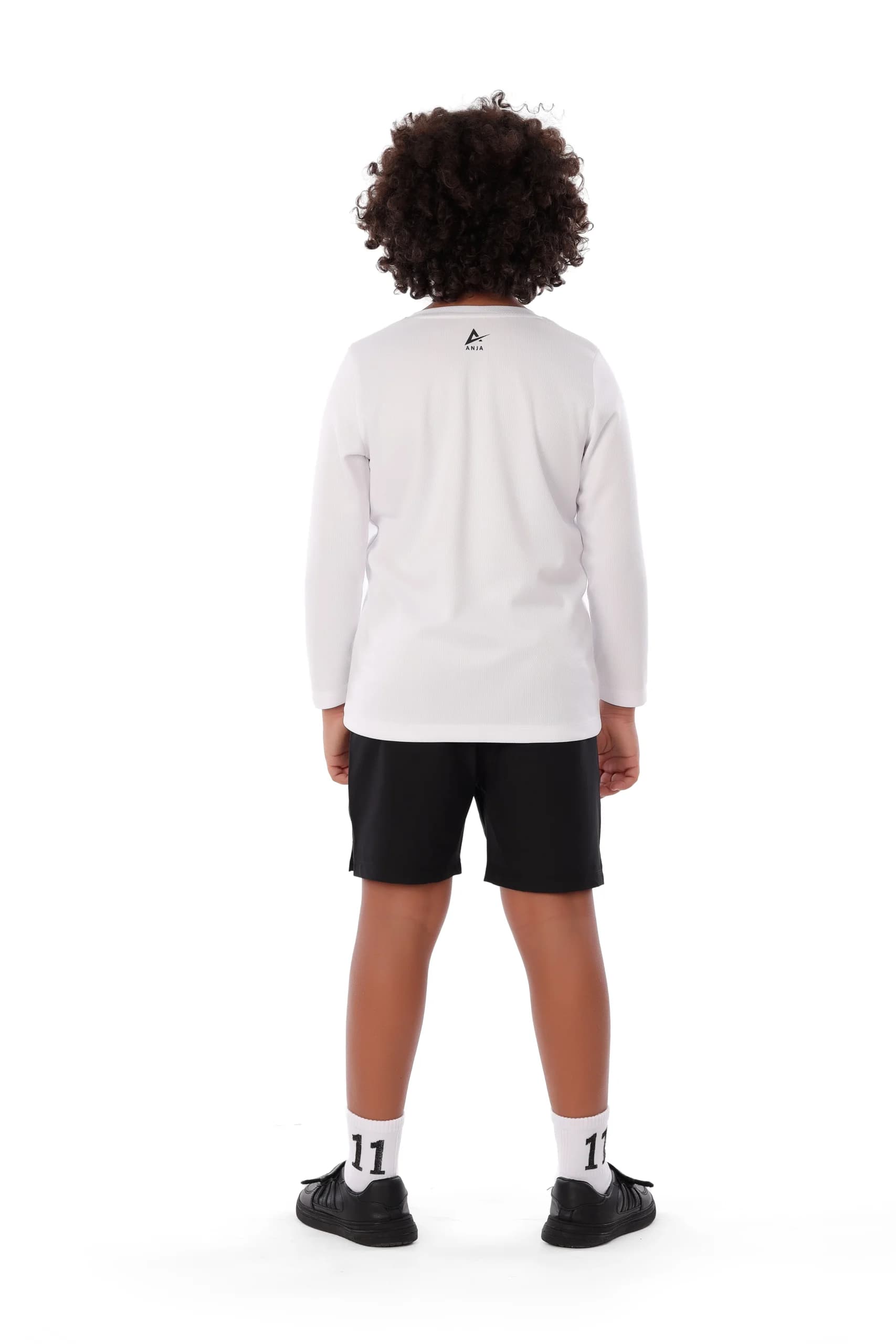 Boys White Football T-shirt Breathable, Comfortable Design