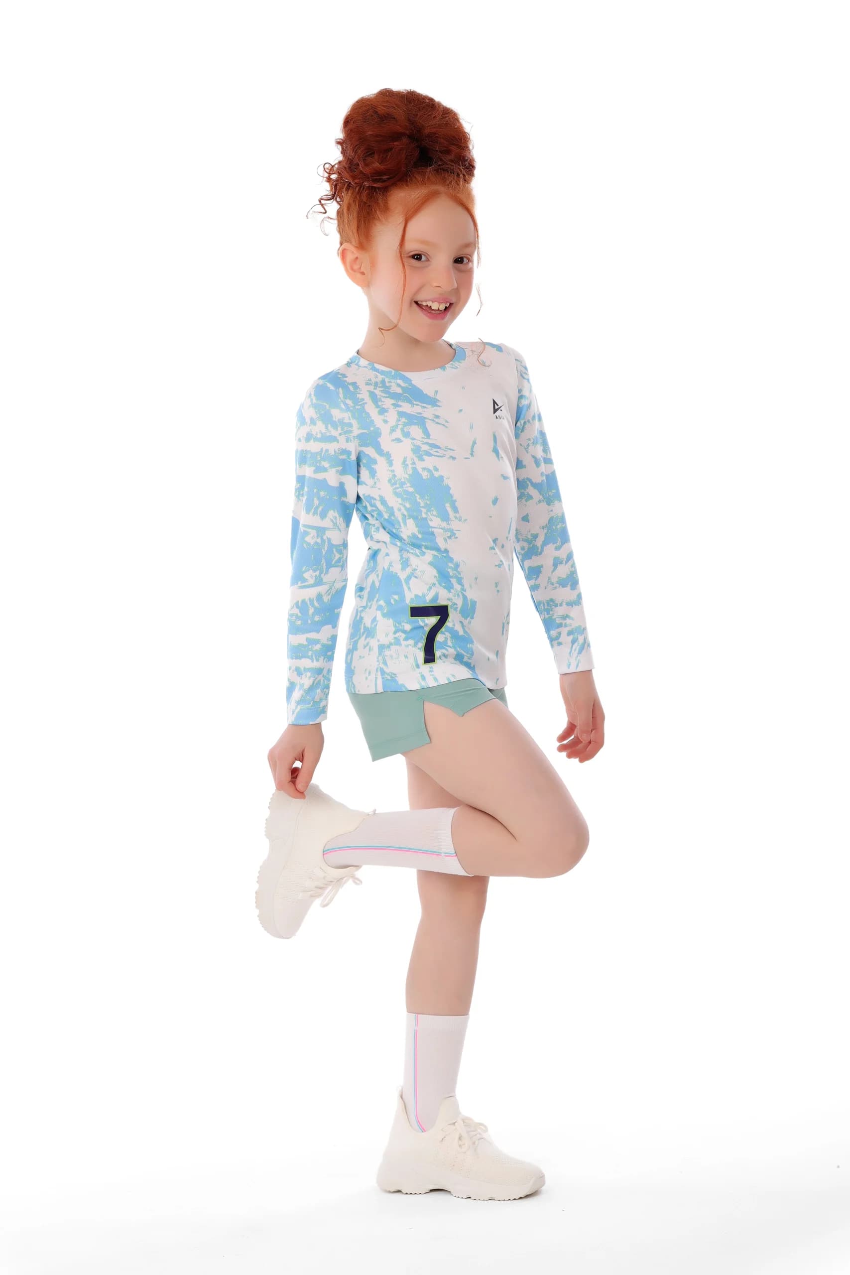 Girls Light Green Sport Shorts Comfortable, Stylish Design