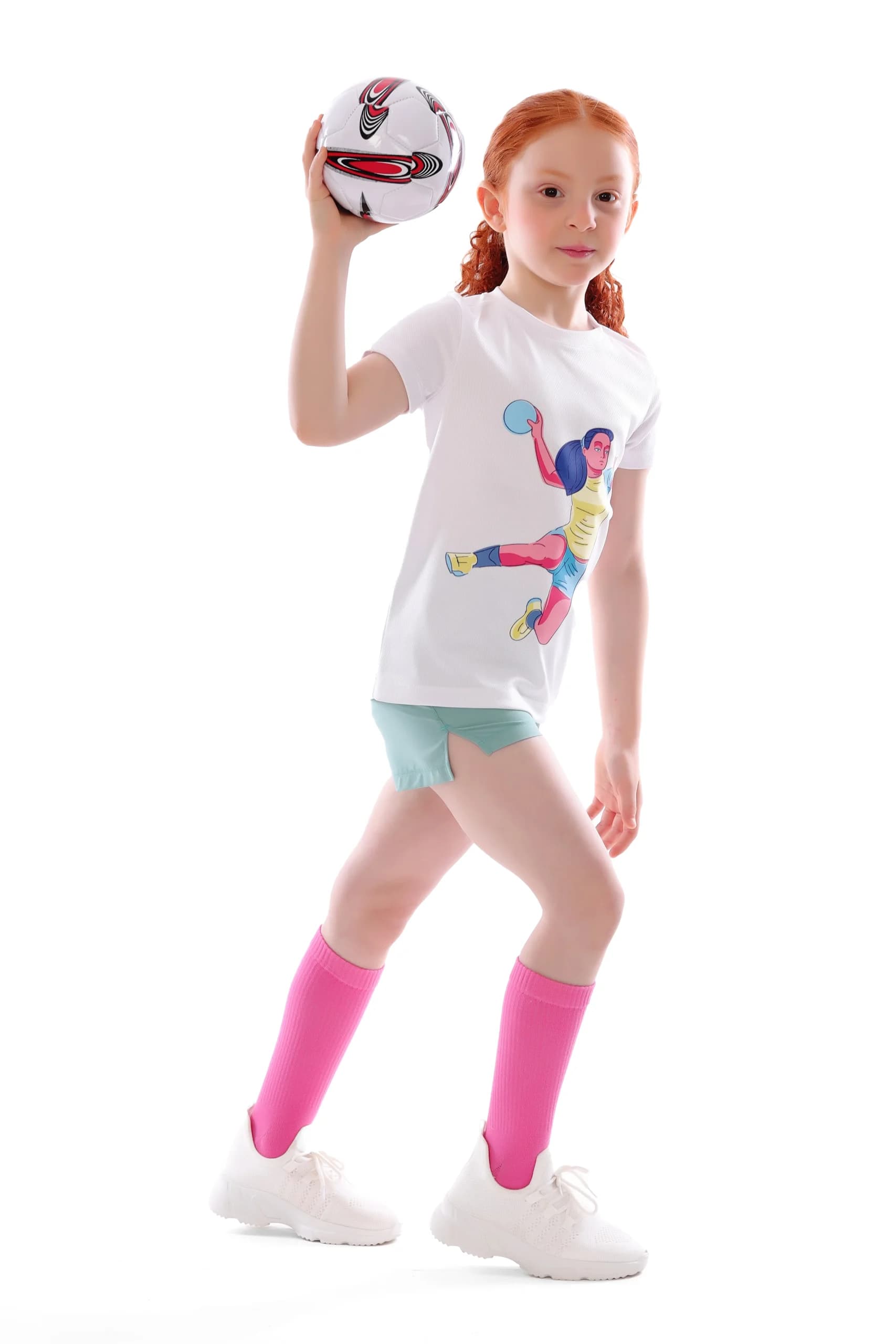 Girls Light Green Sport Shorts Comfortable, Stylish Design