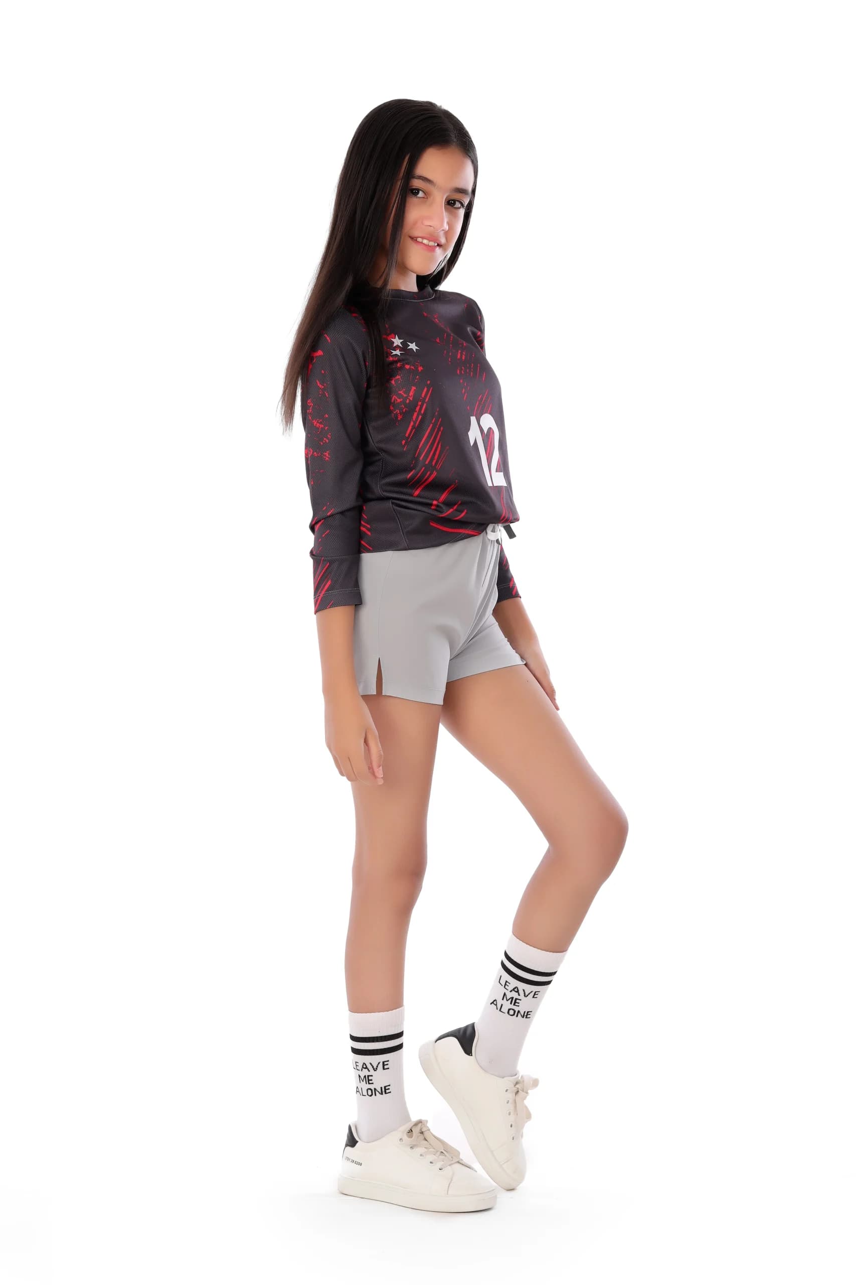 Girls Grey Sport Shorts Comfortable, Stylish Design