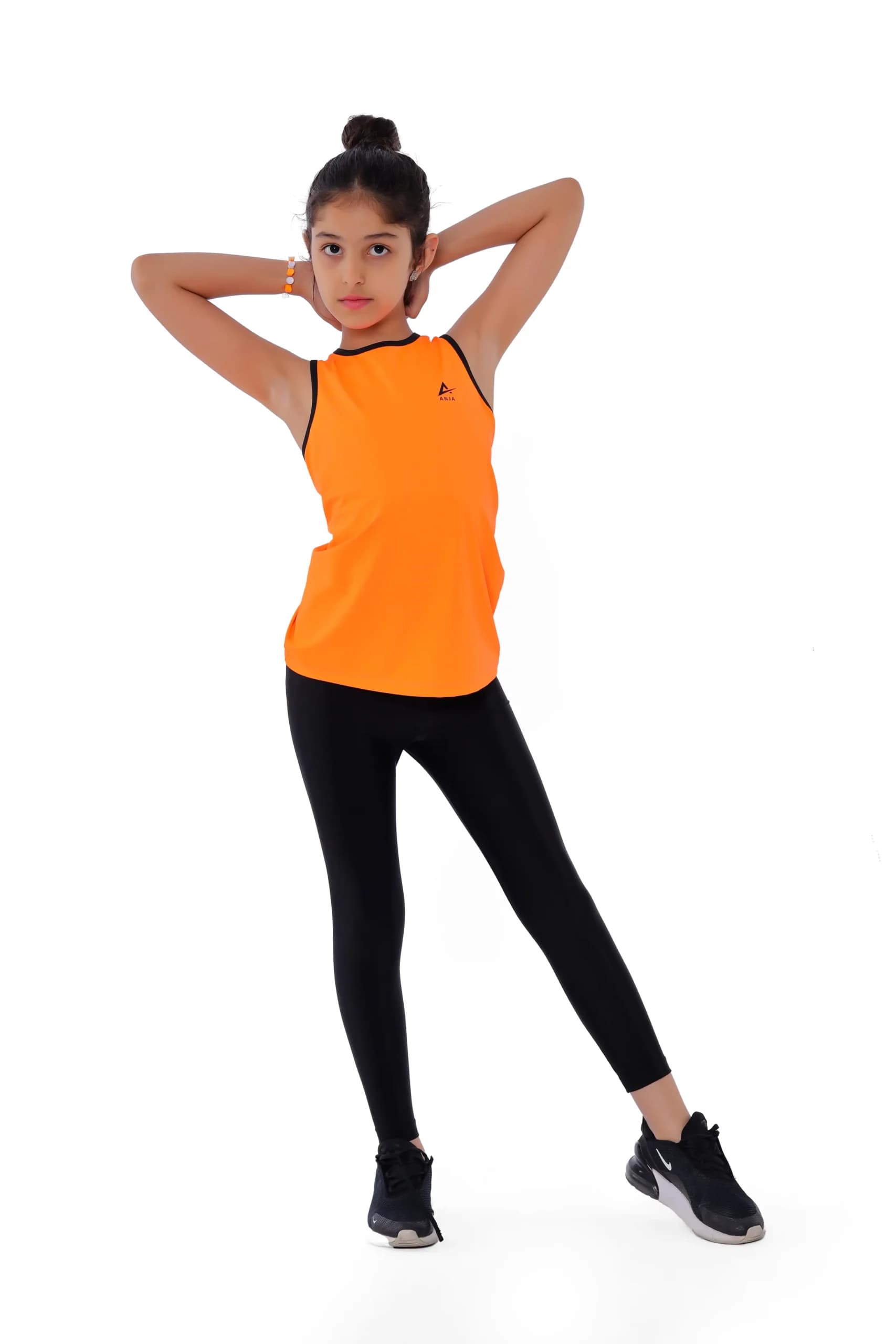 Girls Black Seamless Leggings Sculpt Design